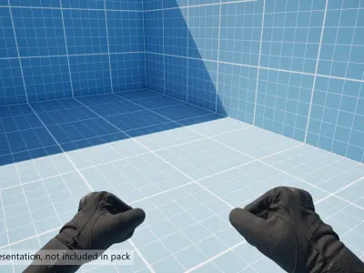 AAA FPS GLOVES AND ARMS PACK VOL 01 Low-poly 3D model