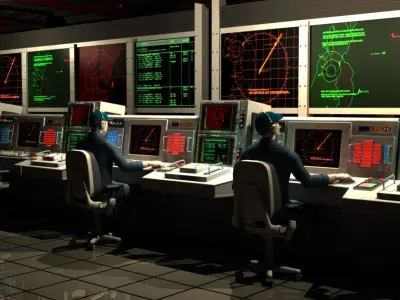 Combat Information Center 3D model