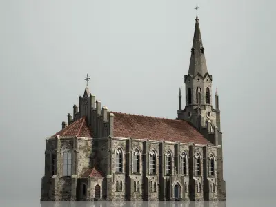Church 3D model 2