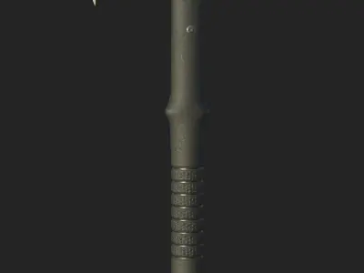 Tactical tomahawk Low-poly 3D model