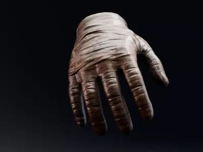 Gloves Leather Armor - Rigged UE5 Low-poly 3D model