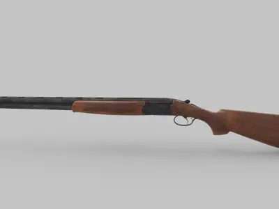 Karabiner Rifle RS686 Low-poly 3D model