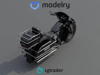 Touring Motorcycle 3D model buy