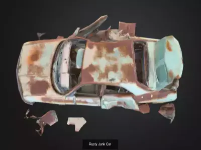 Abandoned and Destroyed Cars Pack