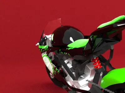 Motorcycle Colibri 3D model