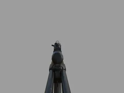 Game ready MP5 submachine gun Free low-poly 3D model