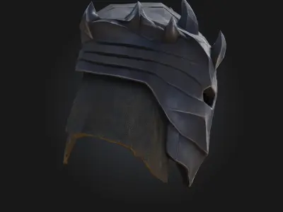 Warrior Dreadhelm  3D Model of Fearsome Battle Armor 3D model