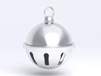 Jingle bell Silver 3D model