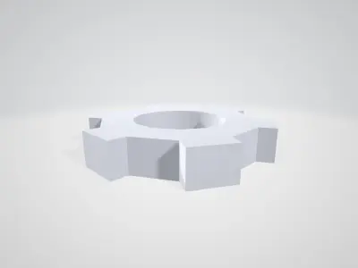 Minimalistic models of mechanisms and factory Pack Low-poly 3D model