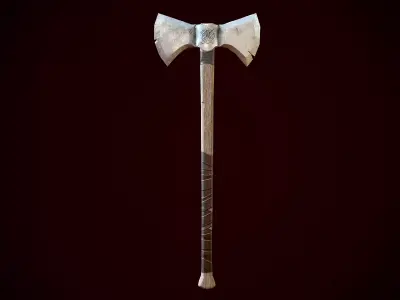 Battle AX Low-poly 3D model
