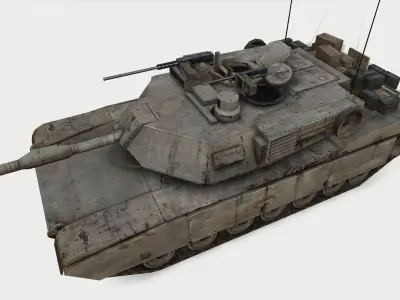 Abrams M1A3 Low-poly 3D model