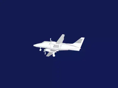 BAE JetStream-31 Low-poly 3D model