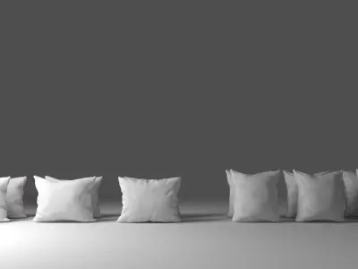 Solid Pillow Set 3D model purchase