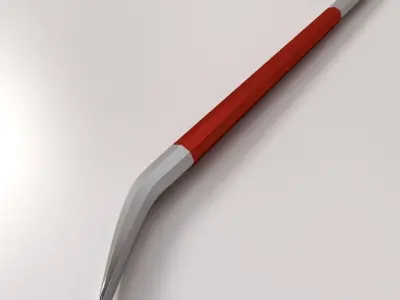 Crowbar cane with handle 3D model