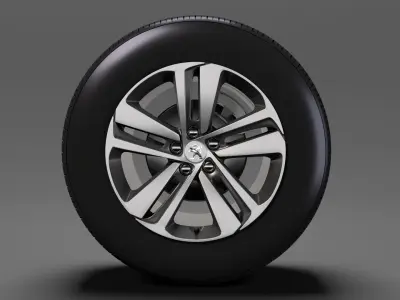 Peugeot Traveller wheel 2017 3D model