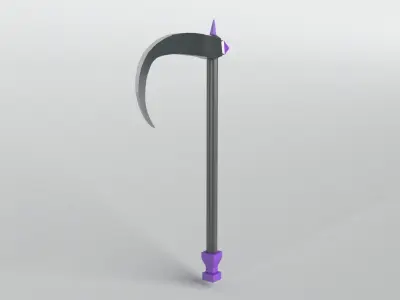 Lowpoly Sickle 004 Free low-poly 3D model