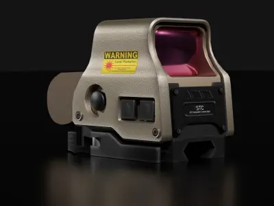 EOTech EXPS3 Type Gun Holographic Sight 3D model