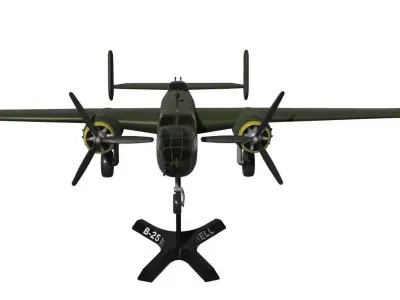B-25 Mitchell 3D print model