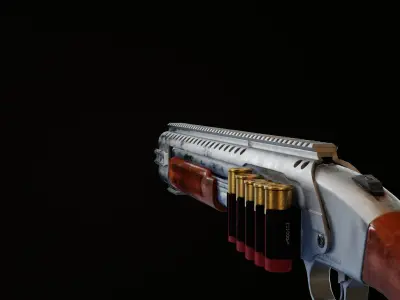 Classic Mossberg 590 Shockwave Low-poly 3D model