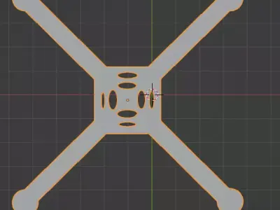 drone frame Free 3D model