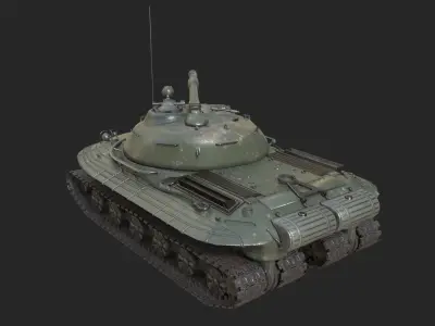 Tank Object 279 Soviet Heavy tank for Nuclear war Low-poly 3D model