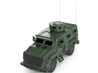 Military MRAP 3D model by OK3D