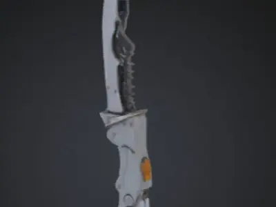 Sharp Decision- Knife model Low-poly 3D model