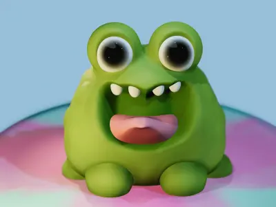 Little frog 3D print model