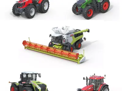 Farming vehicle collection v6 3D Model Pack