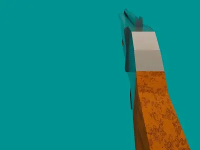 Stylized Lowpoly Shotgun Free low-poly 3D model