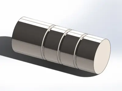 Rotary Piston Oil Pump - Solidworks Tutorial 3D model