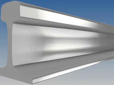 British Standard-EN13674  60E1  rail 3D model