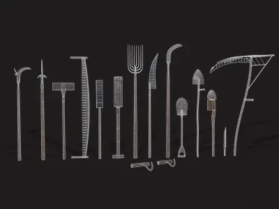 15 Medieval Farmers Tools Pack