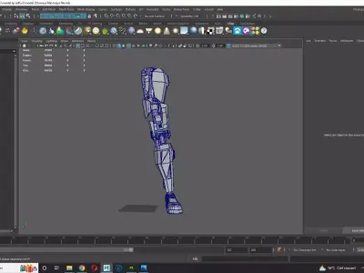 Robot Mech Legs Low-poly 3D model