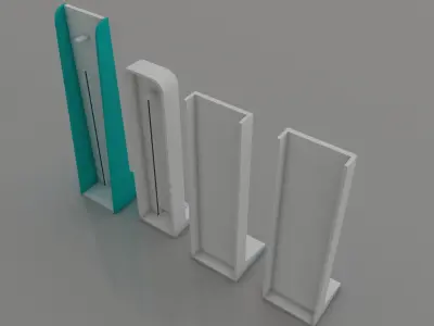 Disinfection Stands Collection 3D model
