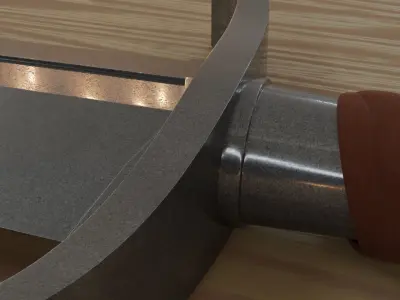 High-poly Iron Sword 3D model