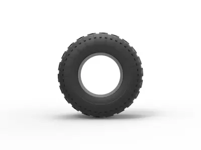 Low pressure tire 6 Scale 1 to 25 3D print model