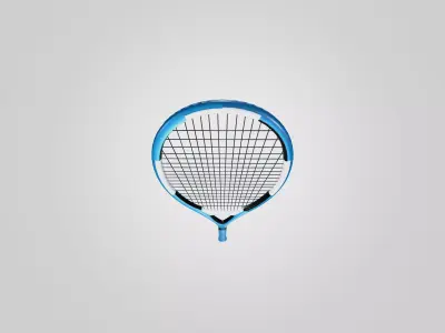 Generic Sports Racket - Low Poly Game Ready 3D Model Free low-poly 3D model