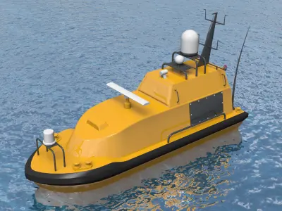 Autonomous Surface Vehicle 3D model