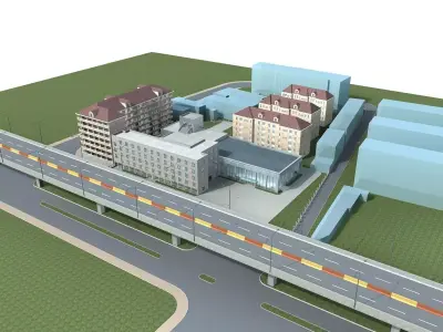 Office Building 3D model 215