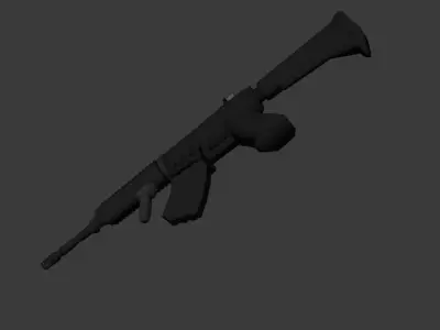 AssaultRifle ar - rifle Free low-poly 3D model