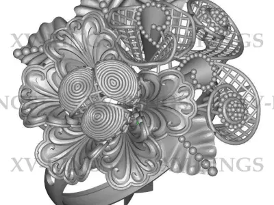 NEW TURKISH RING XV-03 3D print model