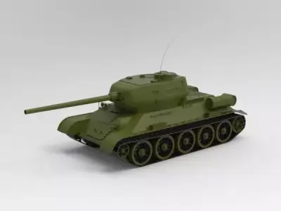 T34 heavy tank 3D model