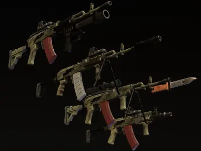 Polish FB Beryl pack Low-poly 3D model