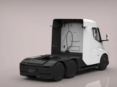 TESLA TRUCK HQ INTERIOR  Free 3D model
