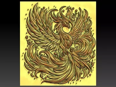 1 phoenix CNC Relief Model 3D print model
