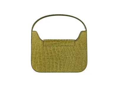 Olive Leather Mini Flap Bag 3D model