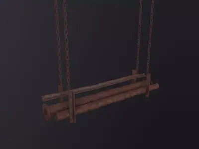 Swing Trap 3D Model Low-poly 3D model