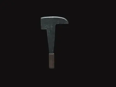 Medieval Billhook Low-poly 3D model