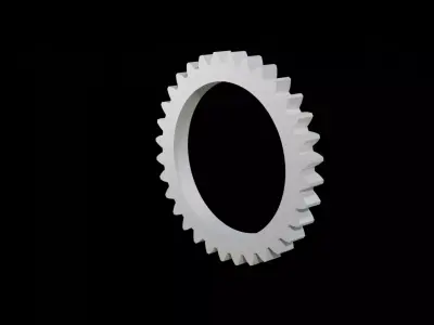 Gear 3D sprocket Free 3D model